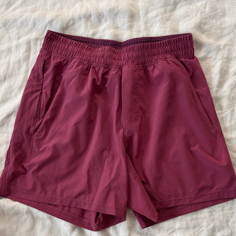 Pink Lululemon shorts